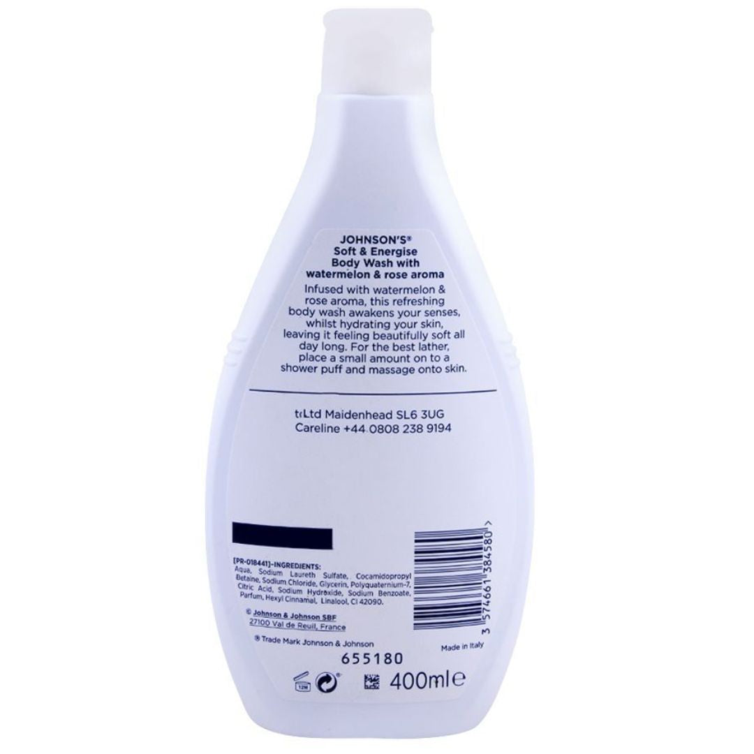 Johnson’s Soft & Energise Body Wash, 400ml