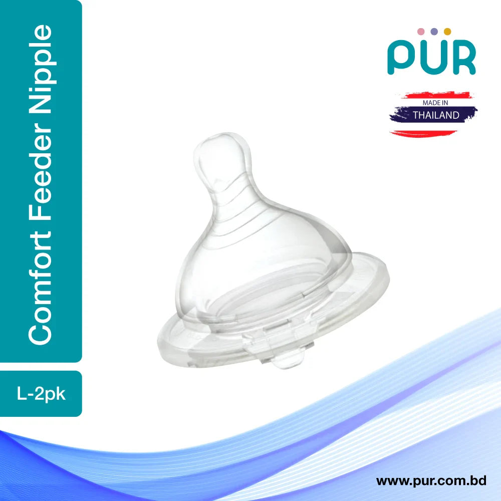 PUR Comfort Feeder Wide Neck Nipple (Large) – (1313)