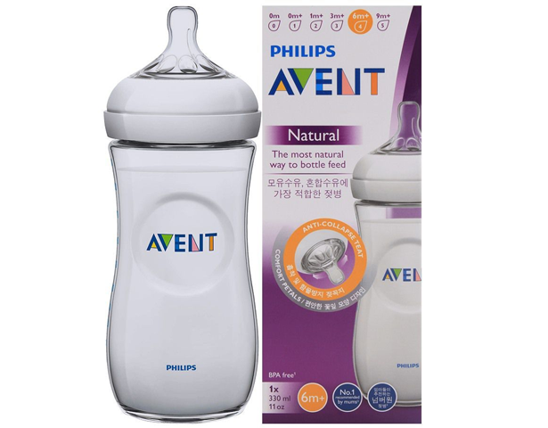 Philips Avent Natural Feeding Bottle (6m+) 330ml